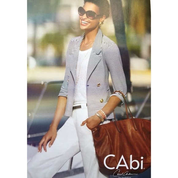 CAbi Jackets & Blazers - Cabi Life Jacket Nautical Striped Double Breasted Blazer N681
